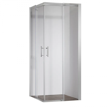 Душова кабіна SR-SC03-TR-01/90x90x200/без піддону/прозоре скло/Easy Clean/6мм/CHROME (KR5356)